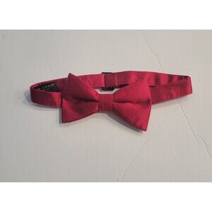 Pronto Uomo 100% Silk Red Bow Tie NWOT Adjustable Pre-tied Formalwear Tux